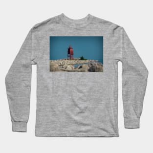 Racine Breakwater Lighthouse Long Sleeve T-Shirt